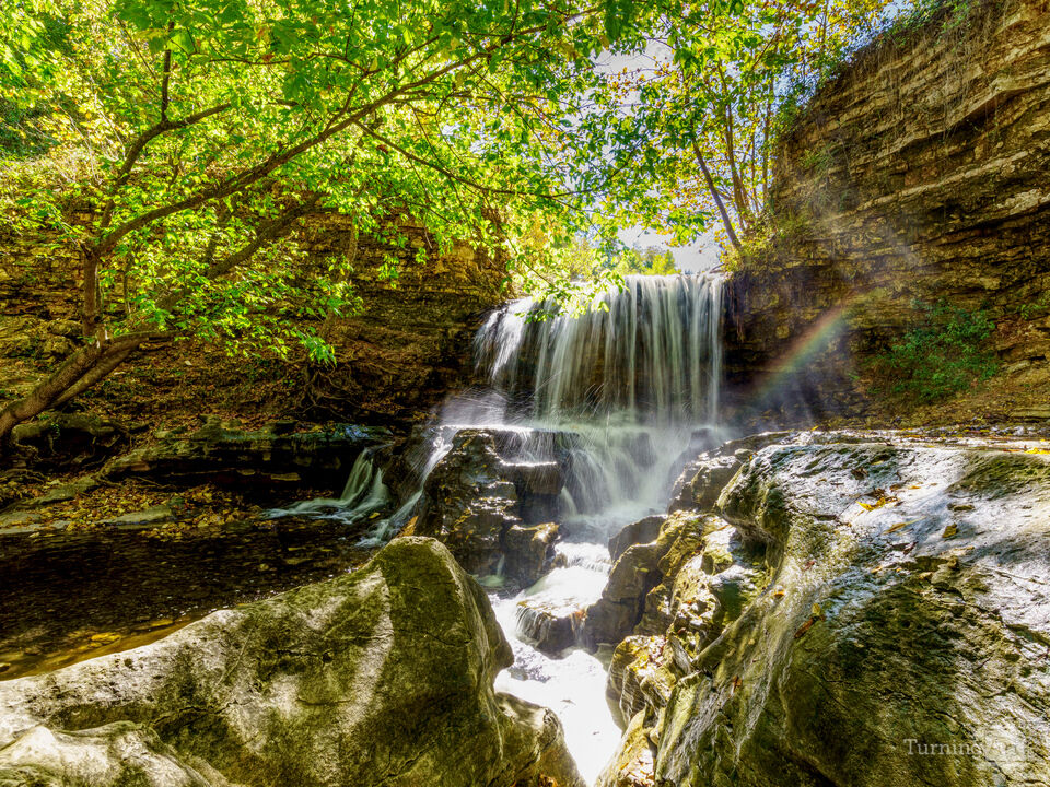 Misty Rainbow Waterfall Tanyard Creek