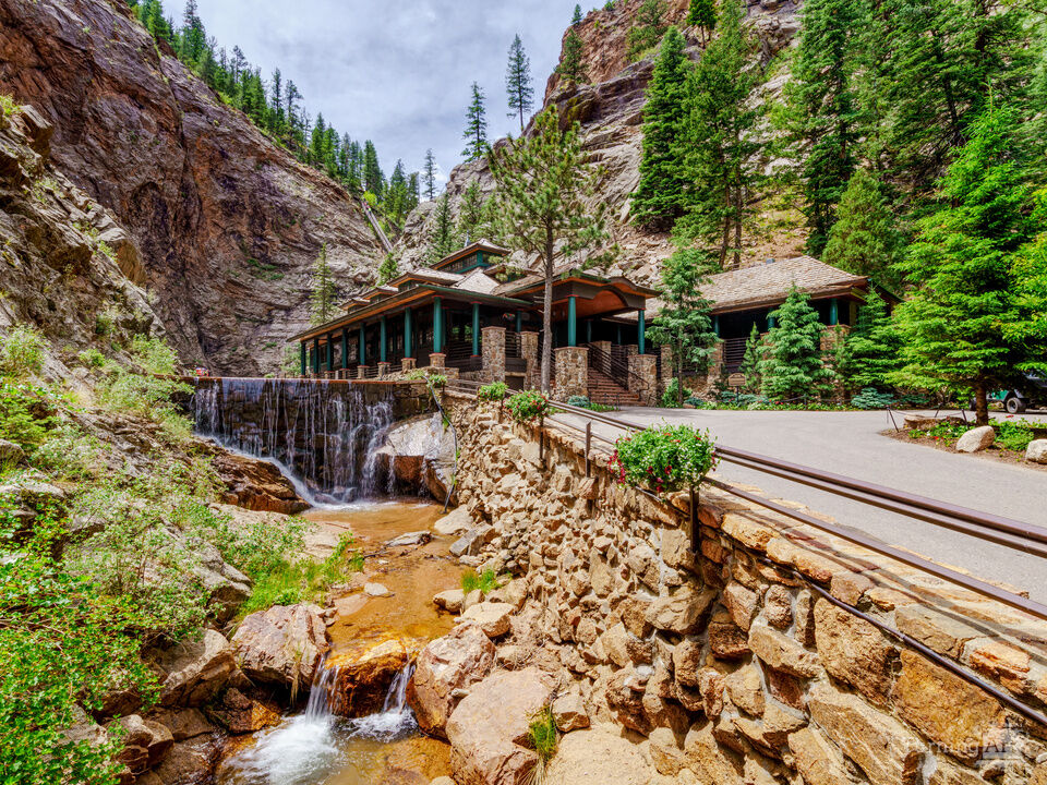 Seven Falls Gift Shop Waterfall