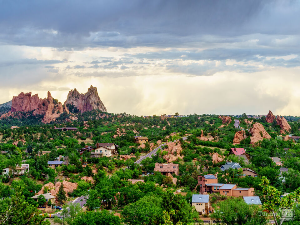 Stormy Clouds Over Colorado Springs