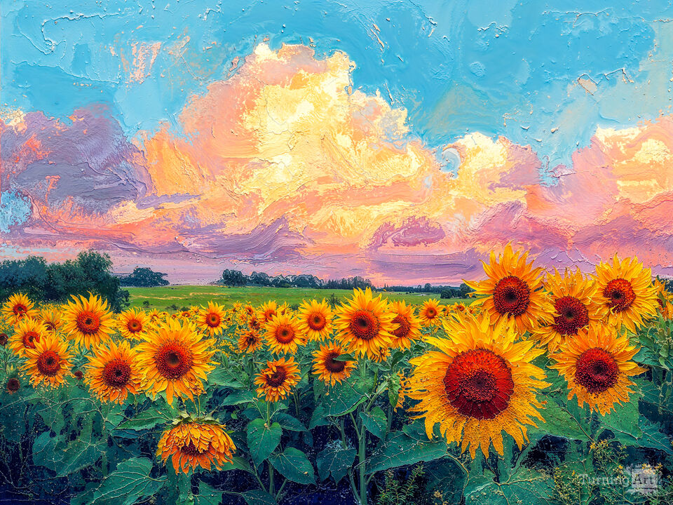 Sunflowers Sunset Magic