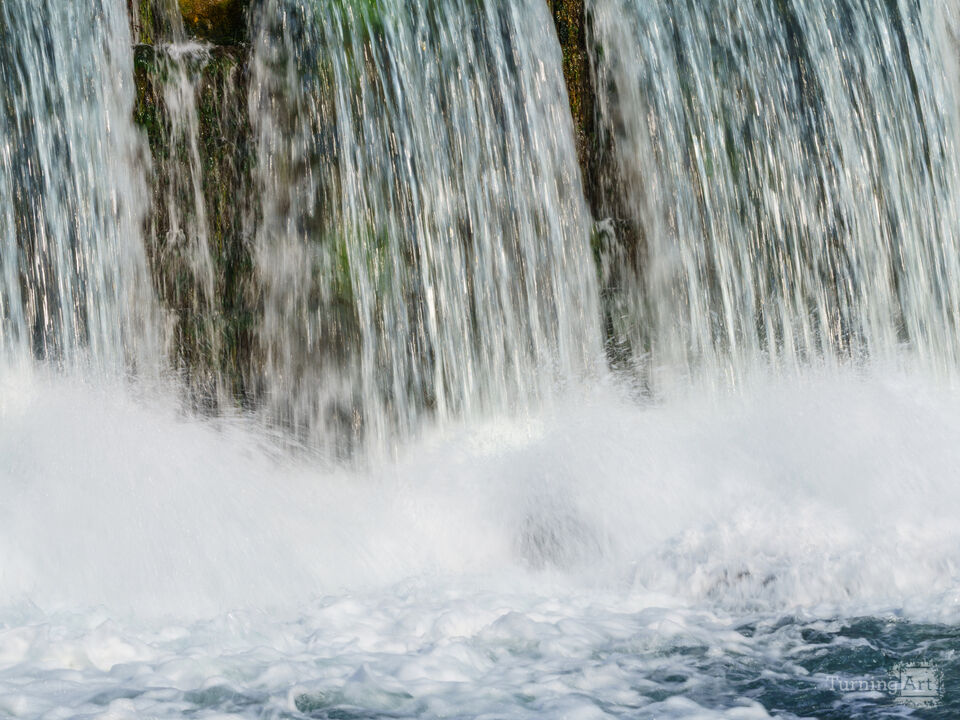 Waterfall Splashes Mammoth Spring