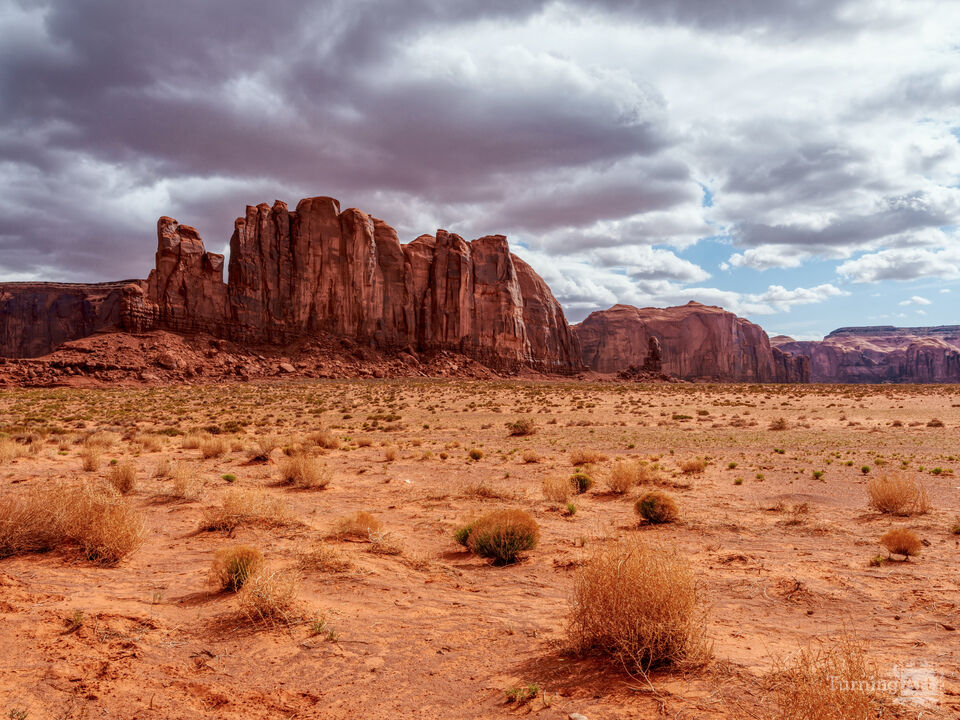Camel Butte And Thumb Monument Valley