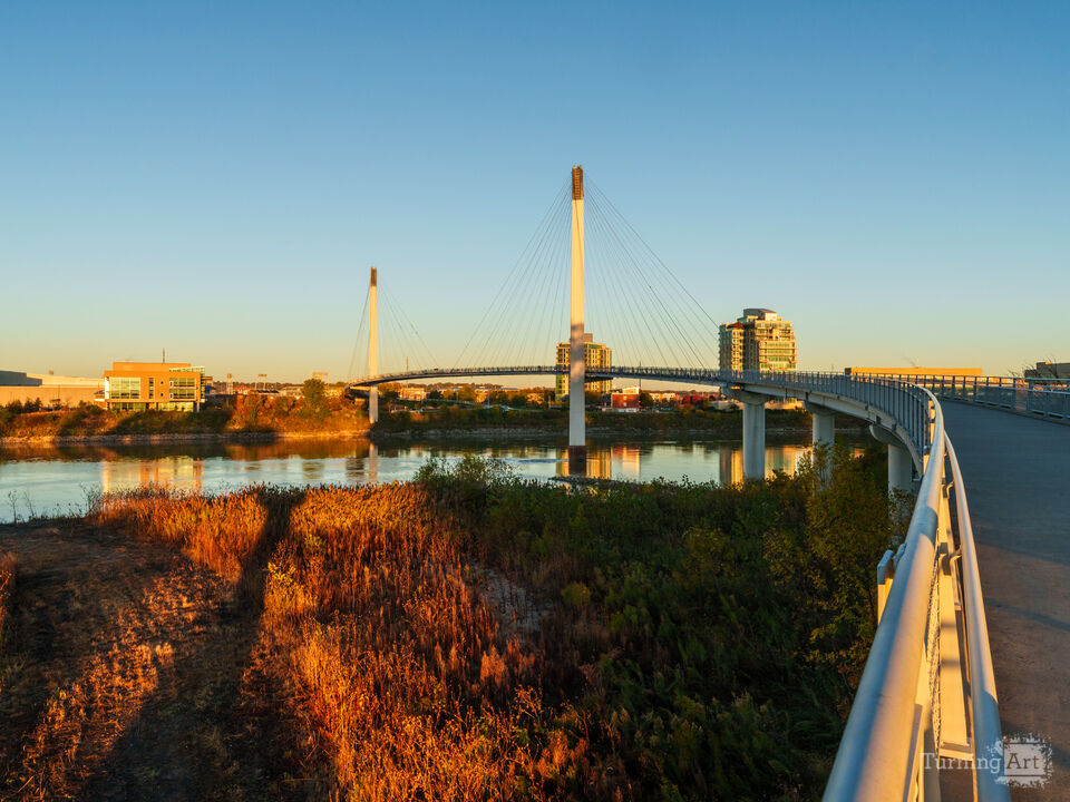 Golden Morning On Bob Kerrey Bridge