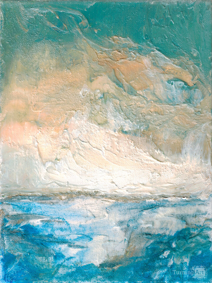 RISING TIDES 1 ATMOSPHERIC COASTAL OCEAN LANDSCAPE 
