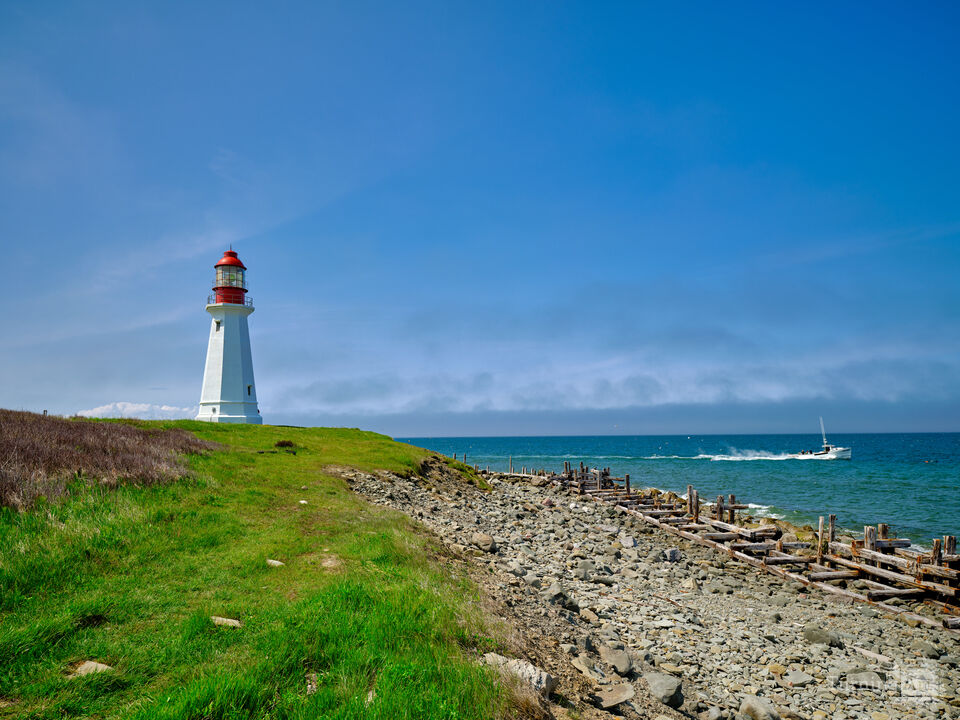 The Low Point Light in New Victoria Nova Scotia
