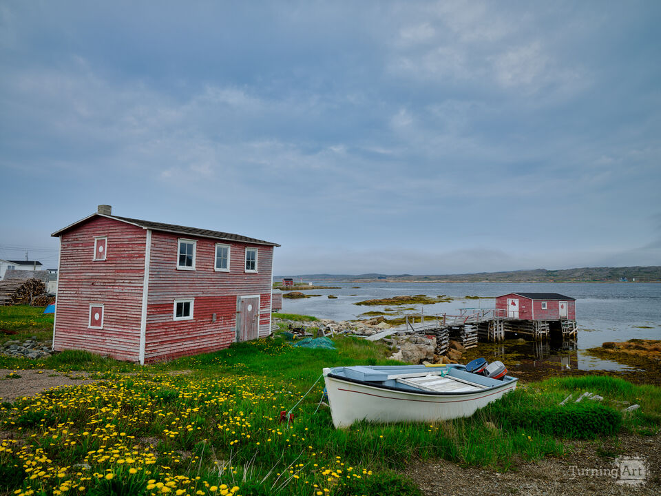 Fishing Village and Harbor on Newfoundland