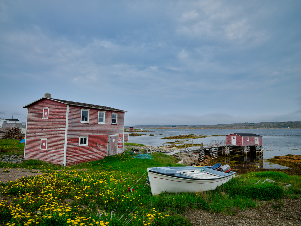 Fishing Village and Harbor on Newfoundland