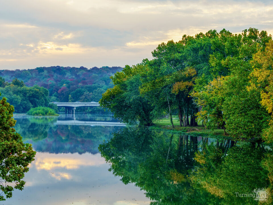 Early Autumn Reflections Lake Springfield