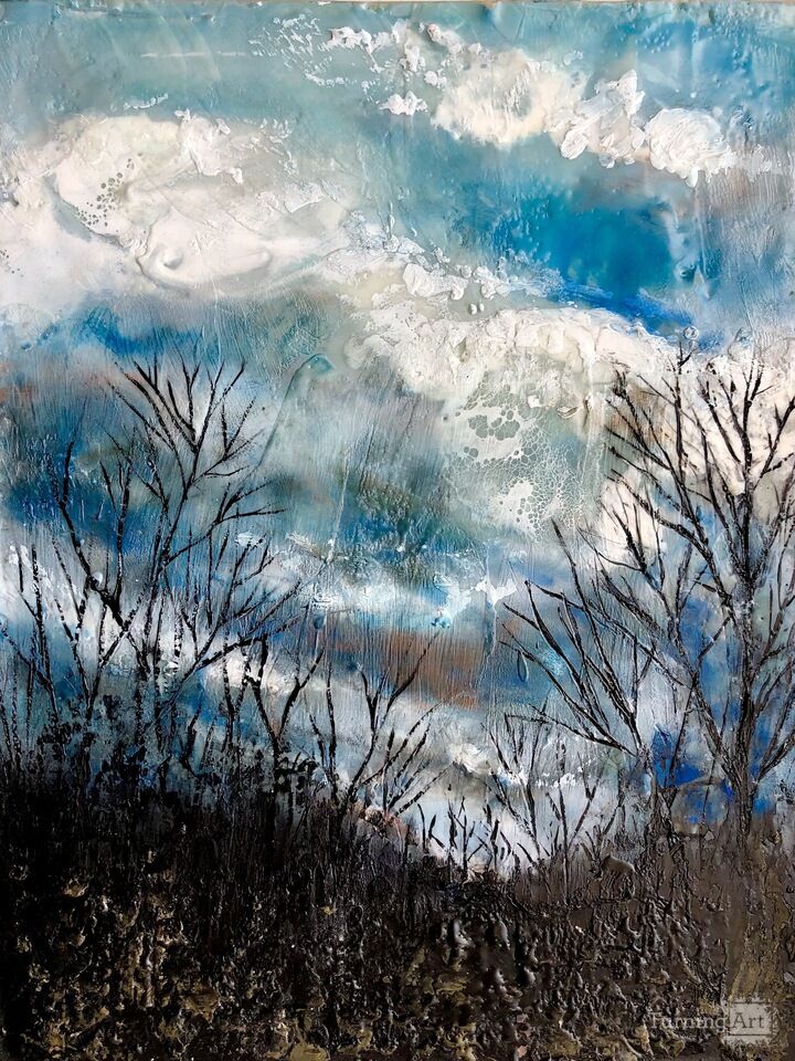 Winter View From My Bedroom At Dusk