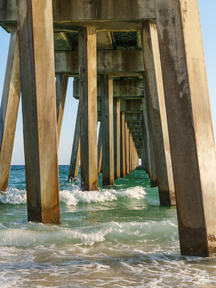 Crashing Waves Under MB Miller Pier
