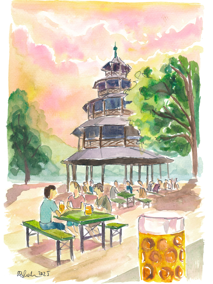 Chinese Tower in English Garden Munich