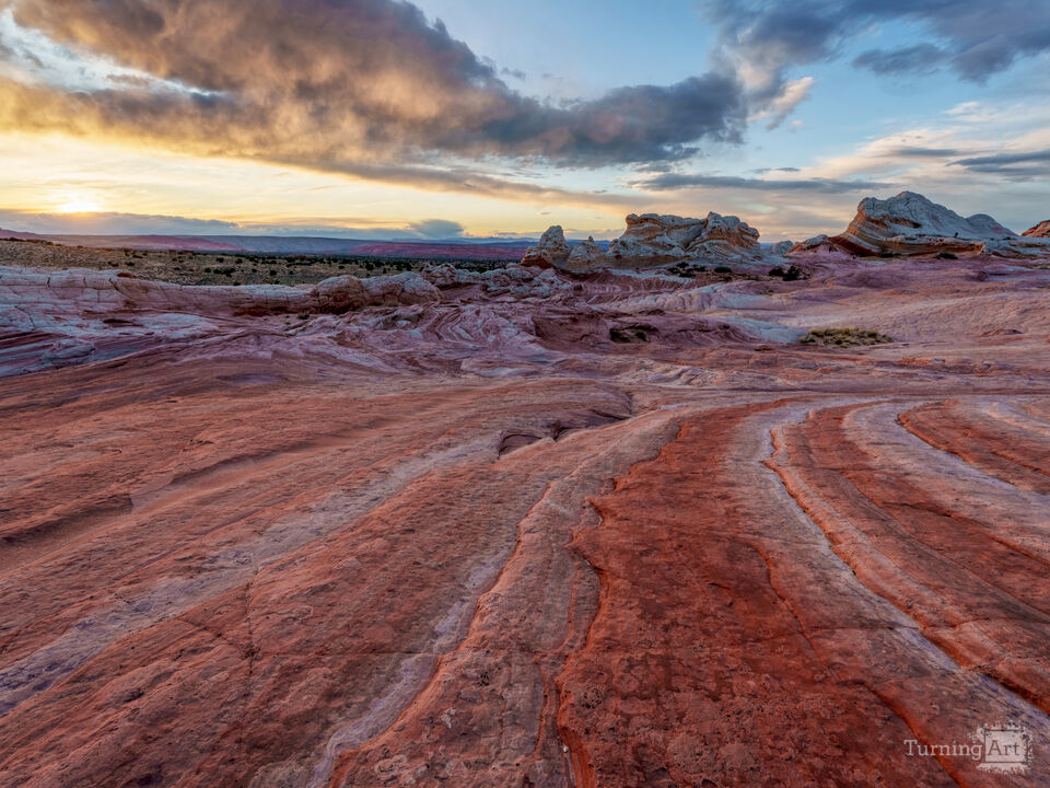 Heavens Light Over Mars On Earth
