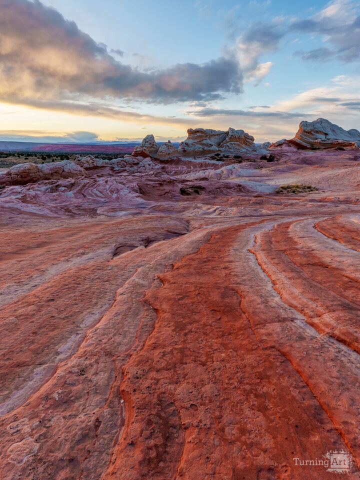 Surreal Landscape Of White Pocket Dusk