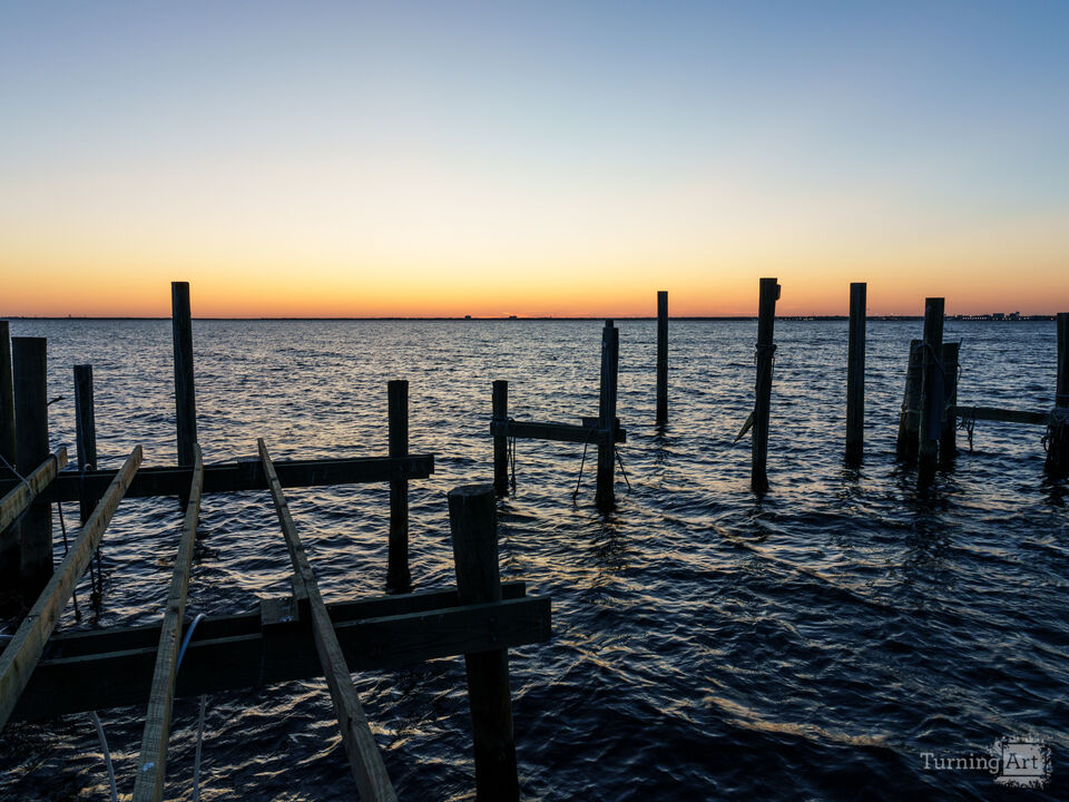 Damaged Dock Gulf Breeze Sunset