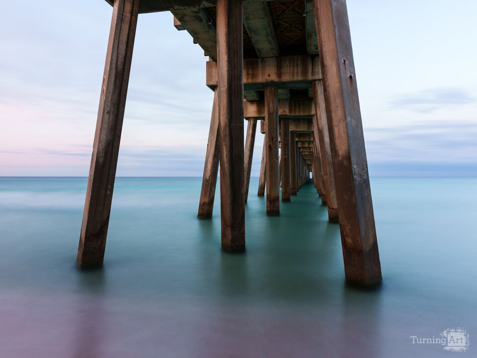 Calm Waters Under Panama City Beach Pier