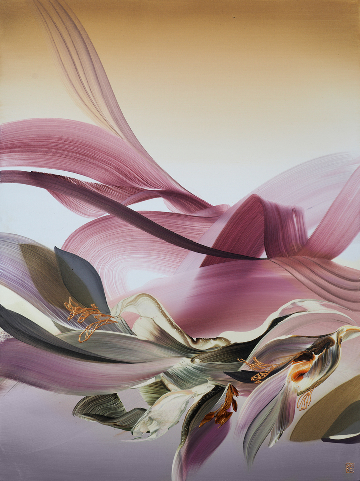 Blushing Canopy Diptych (a)