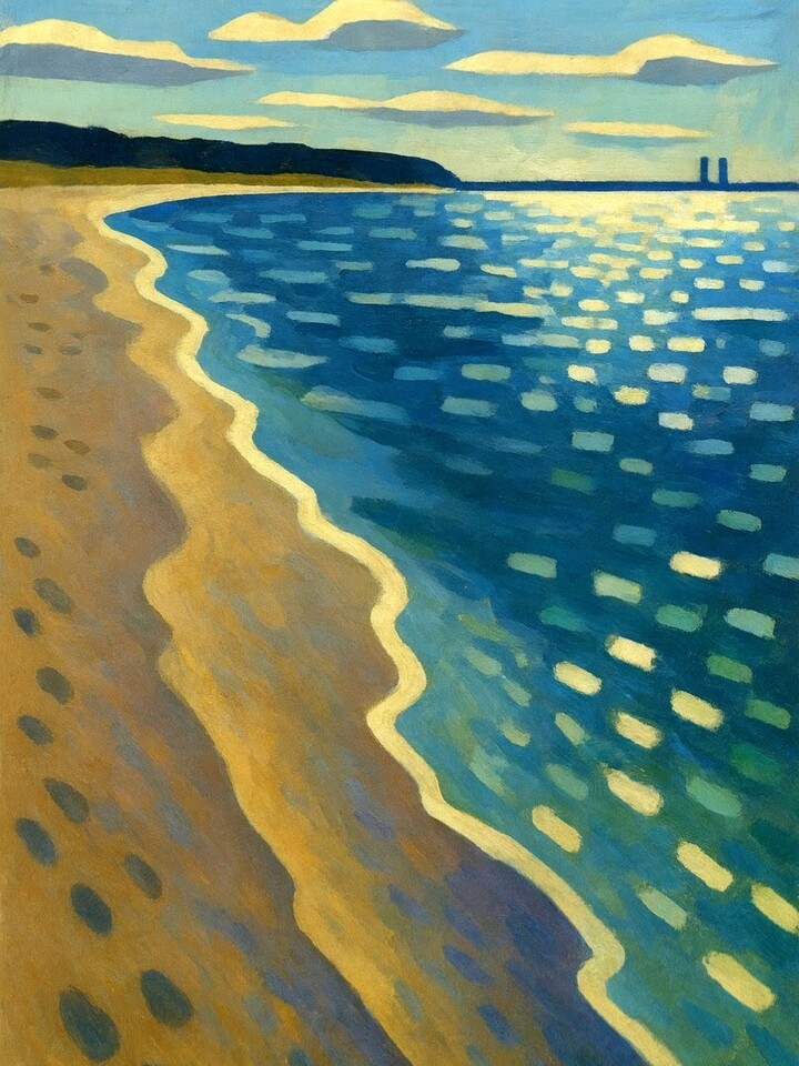 Great Lakes Shoreline in Afternoon Light