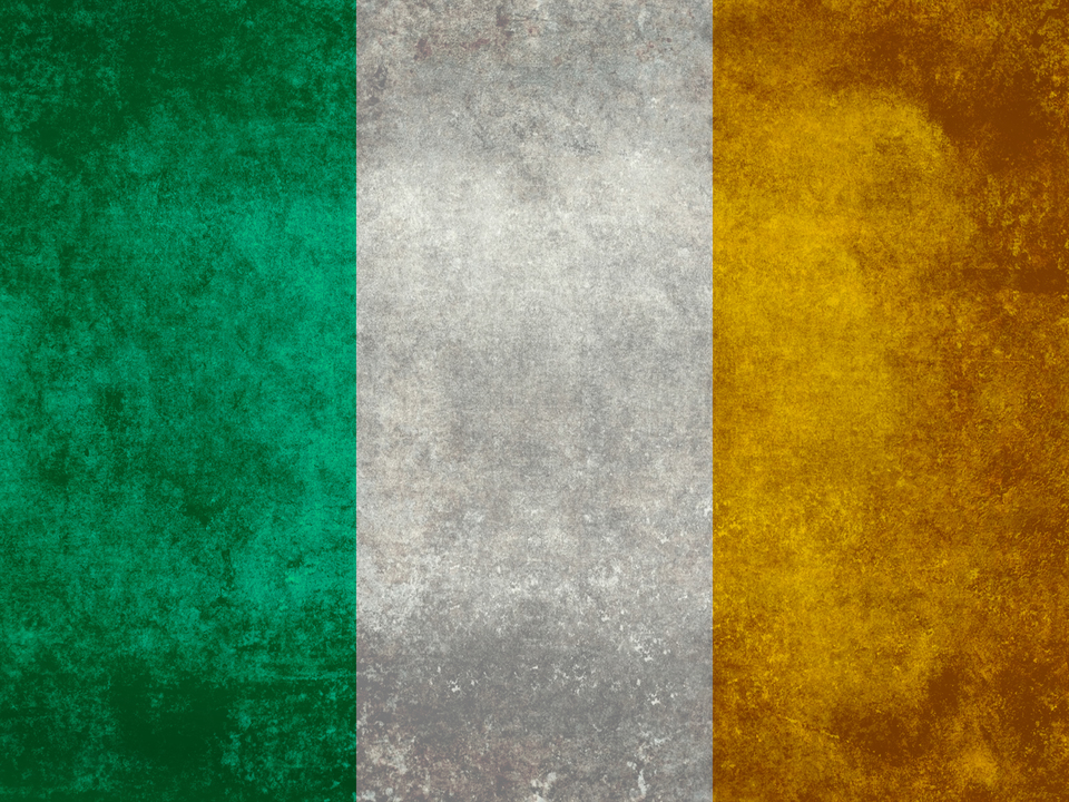 Vintage National flag of the Republic of Ireland 