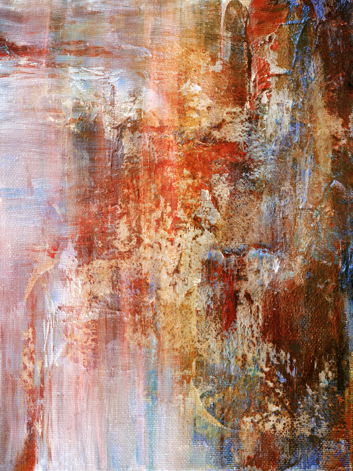 EXHALE 1 VIBRANT - ABSTRACT CONTEMPORARY PAINTING