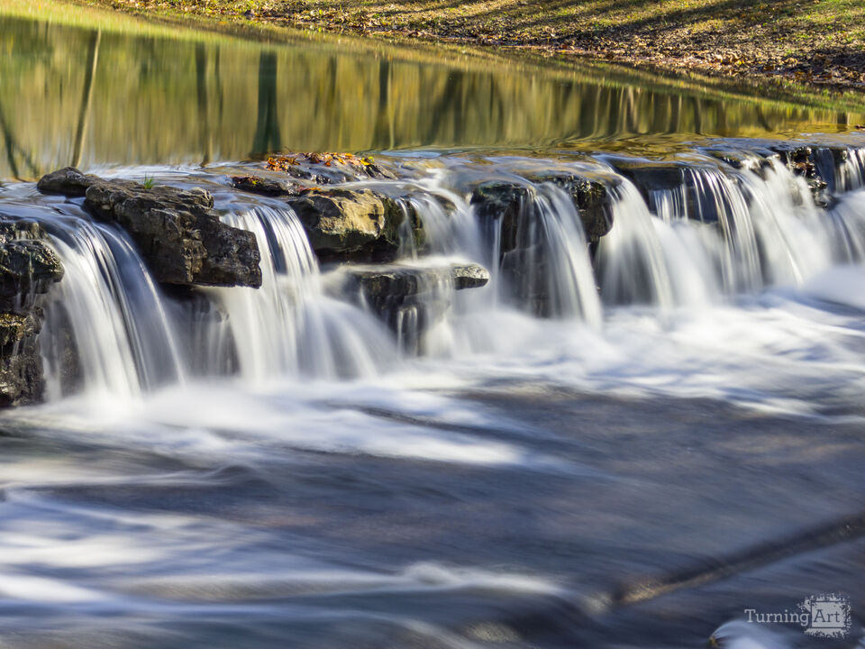 Row Of Falls And Autumn Reflections