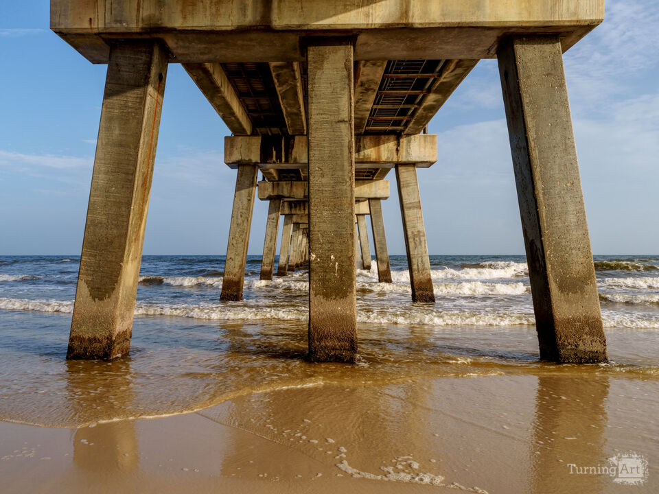 Golden Light Under Gulf Shores Pier