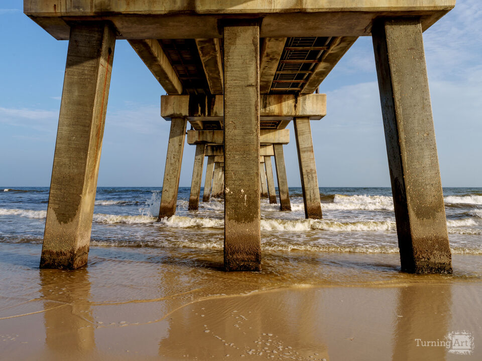Waves Beneath Gulf Shores Pier