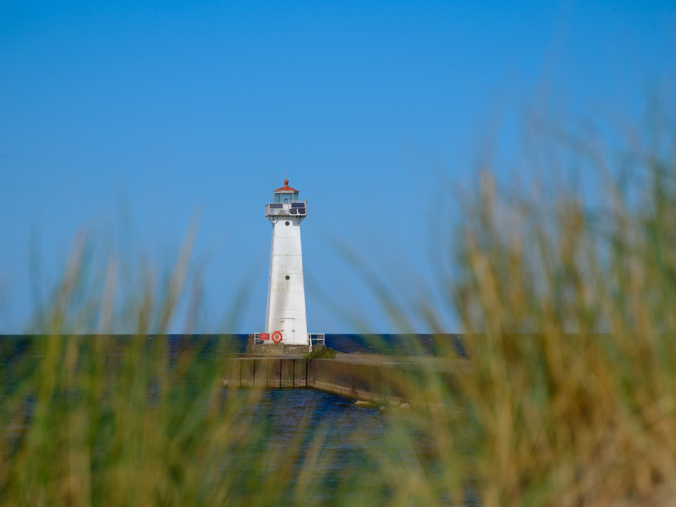 Lake Ontario's Sodus Point Lighthouse and Beach