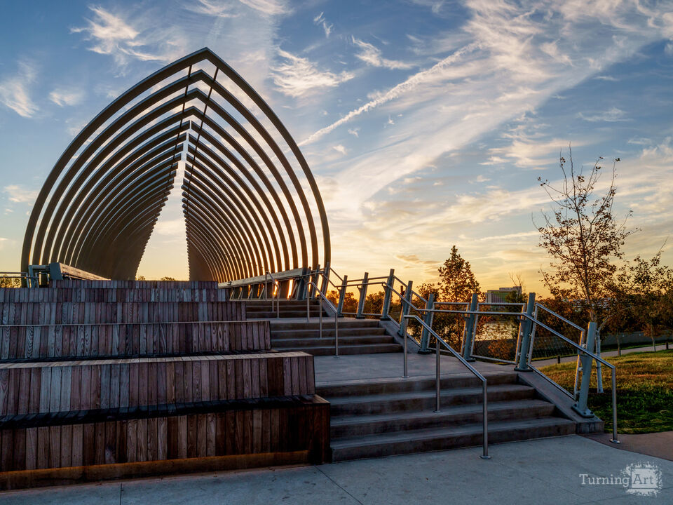 Break Of Dawn Behind Farnam Pier
