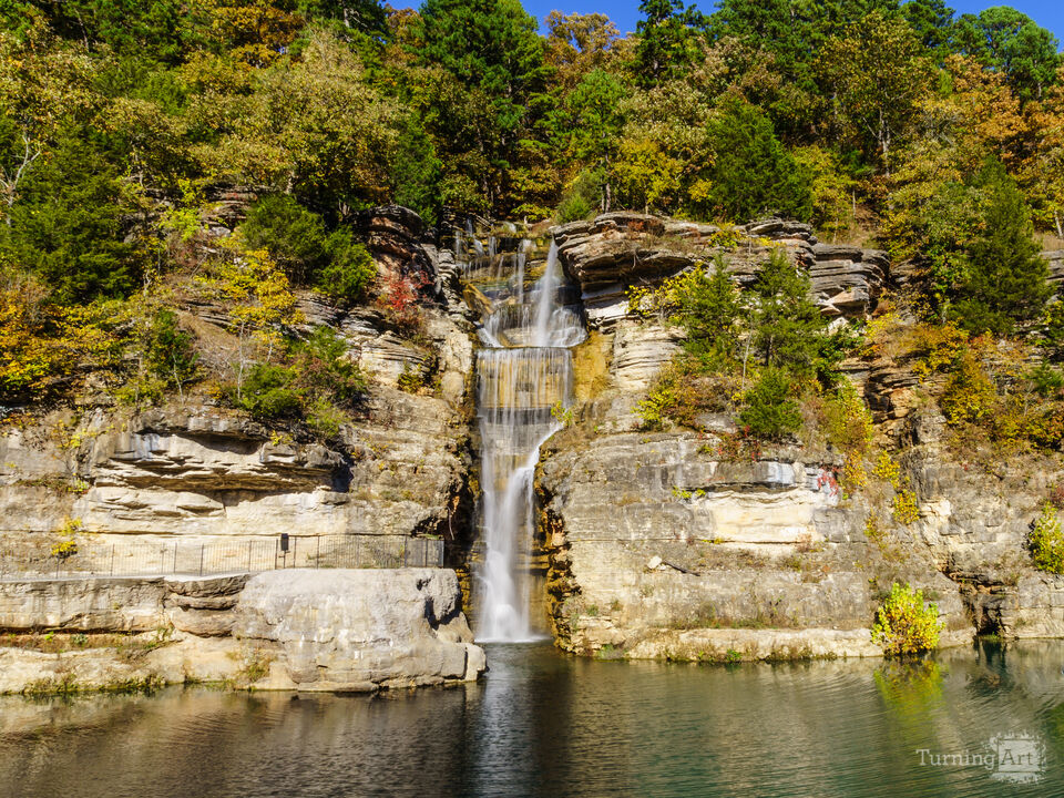 Golden Flow Indian Cliff Falls