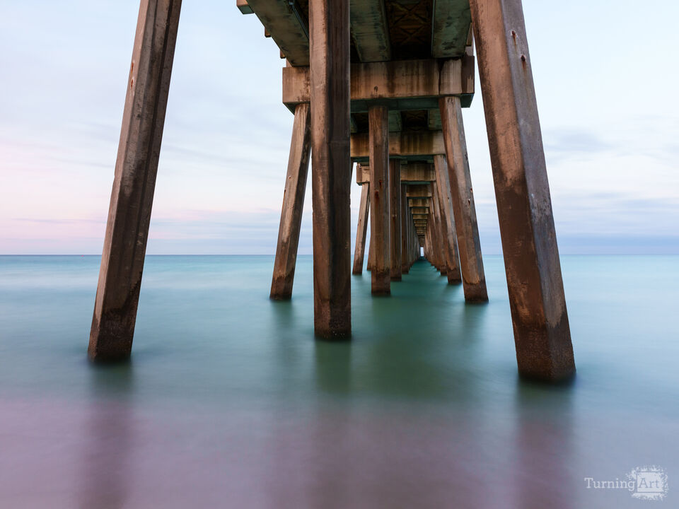 Pastel Dawn Beneath Panama Beach Pier