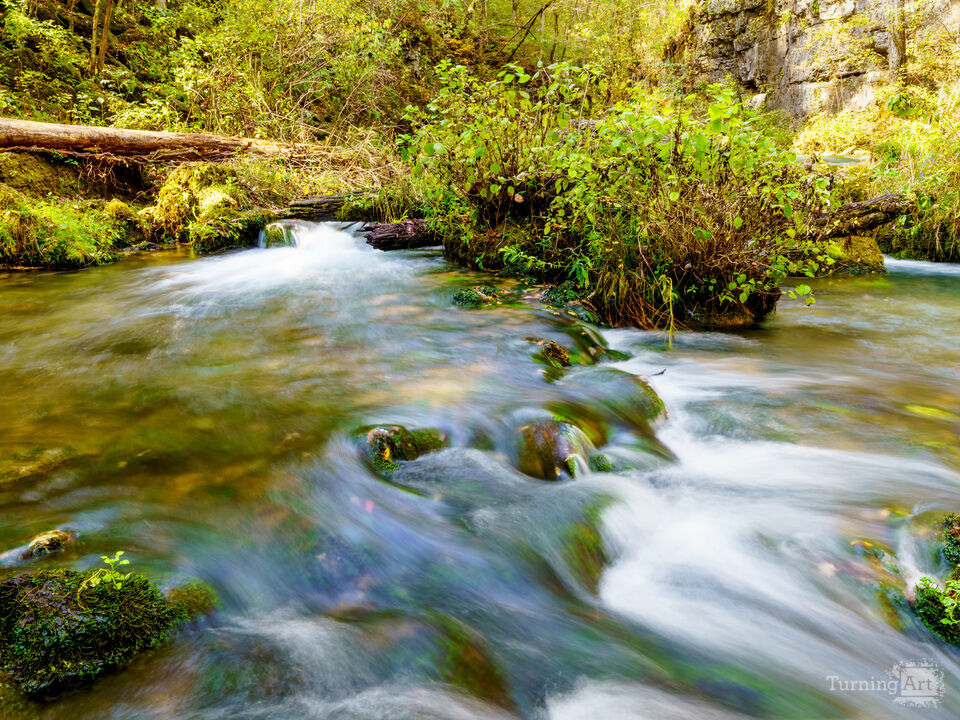Autumn Cascades At Ozarks Greer Spring