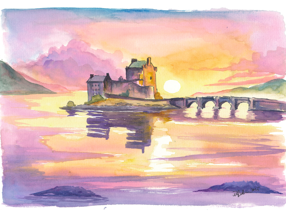 Eilean Donan Castle Reflections in the Highlands