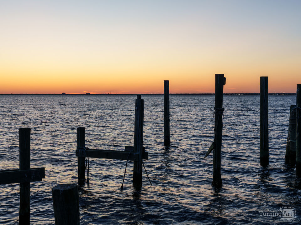 Golden Sunset Echoes Of The Dock