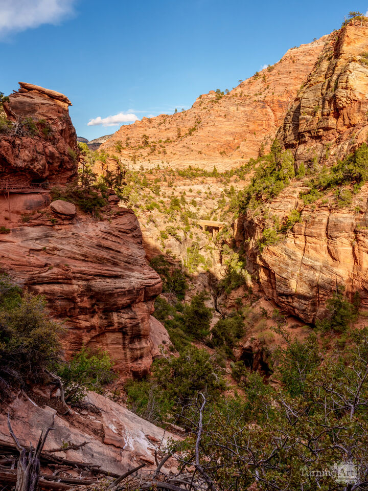Evening View Zion Mt Carmel Bridge