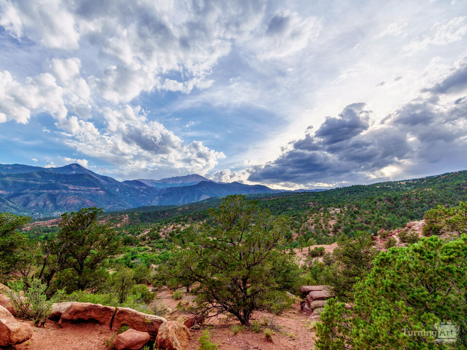 Dramatic Clouds Over Pikes Peak