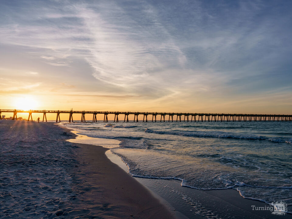 Golden Hour On Gulf At Pens Beach