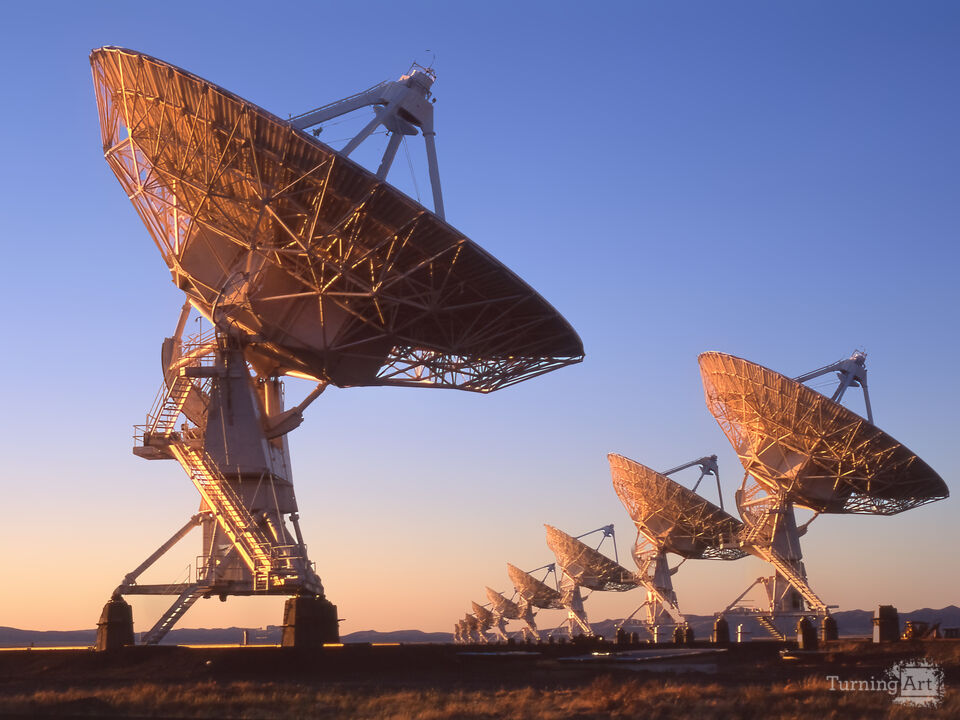 Very Large Array sunset
