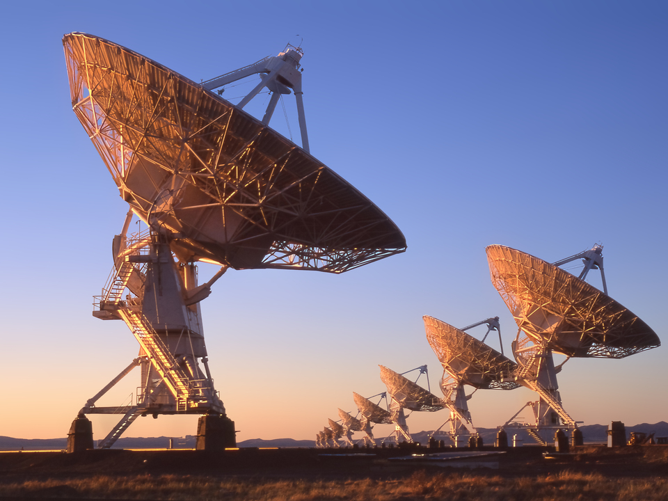Very Large Array sunset