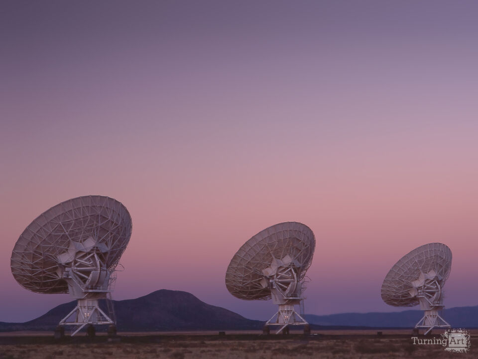 VLA dusk pink glow