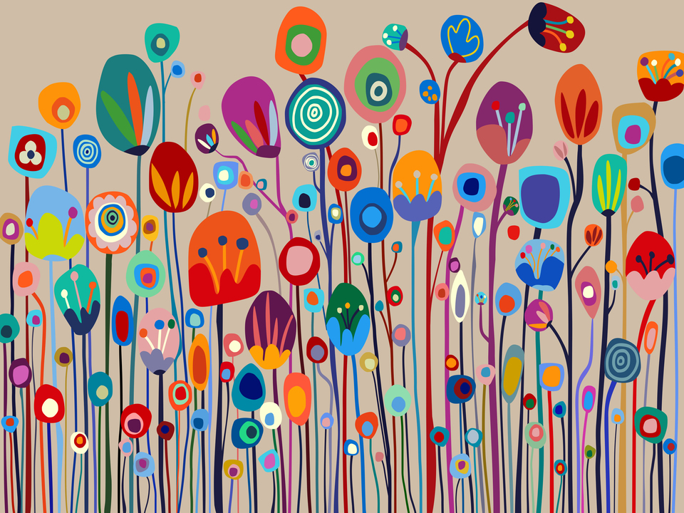 Playful Botanical Parade