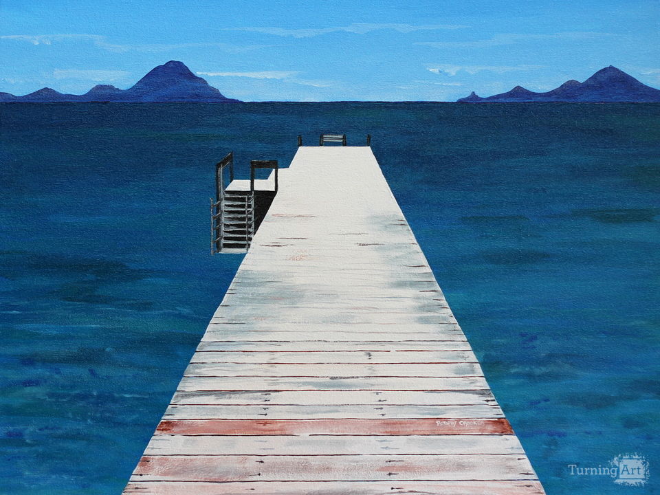 Jetty in the Blue
