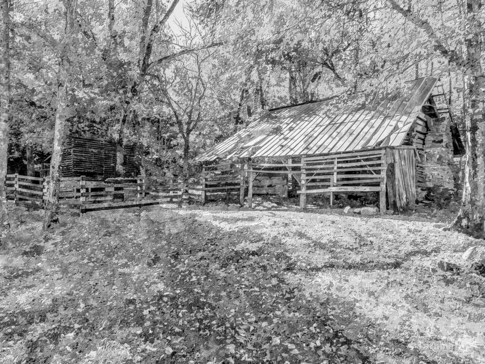 Boxley Valley Historic District Painterly Grayscale