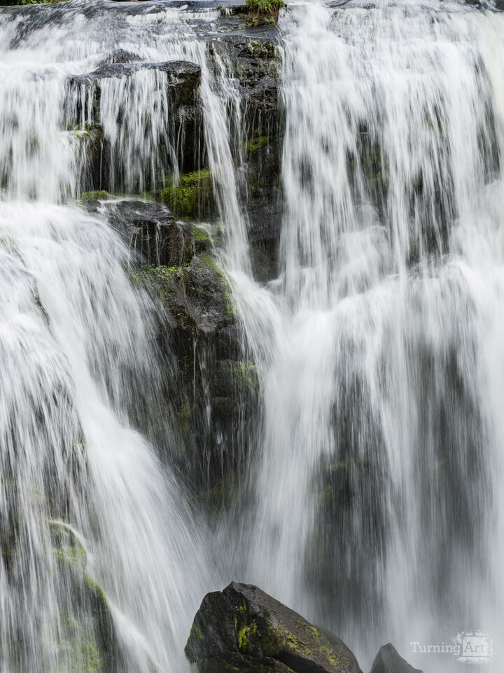 Close up of Bald River Falls