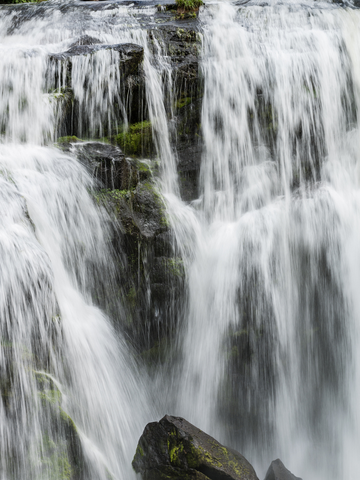 Close up of Bald River Falls