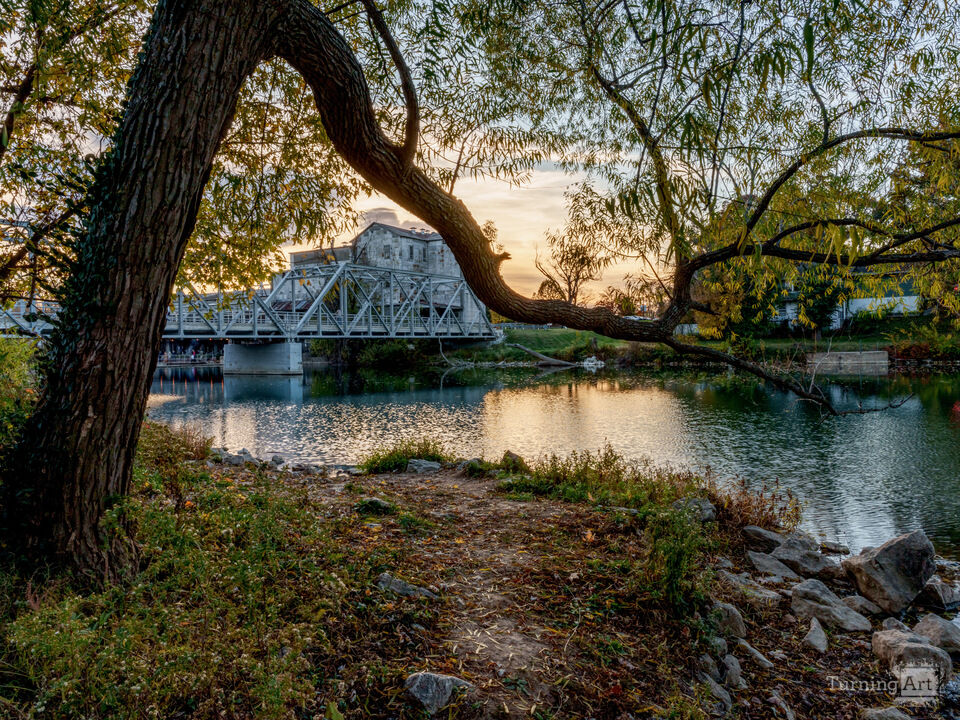 Ozark Mill Branch Framed Sunset