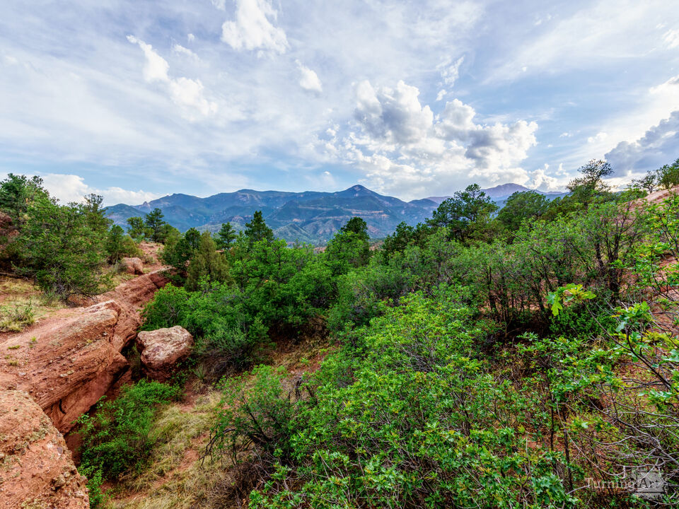Garden Of Gods Dramatic Sky Mountain View