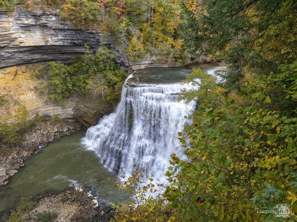 Burgess Falls in autumn