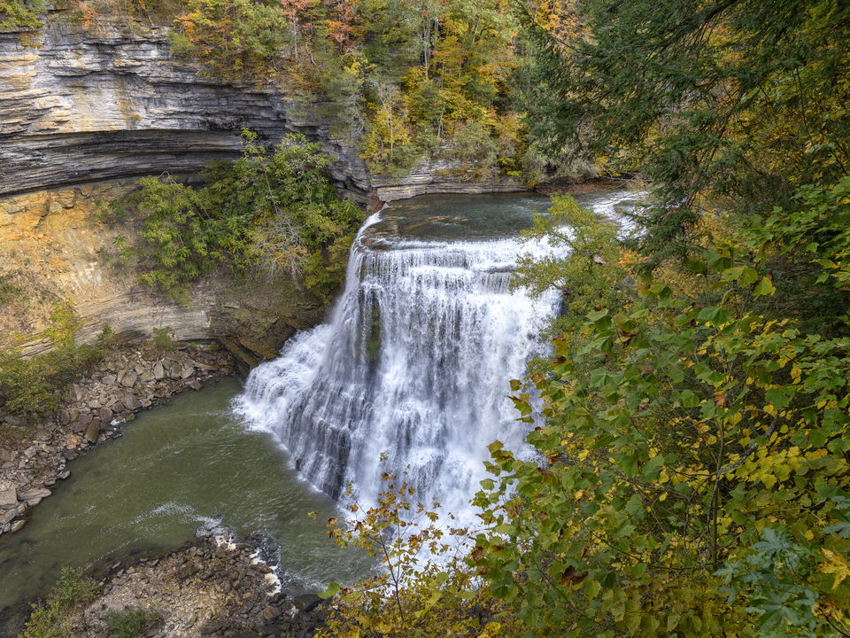 Burgess Falls in autumn