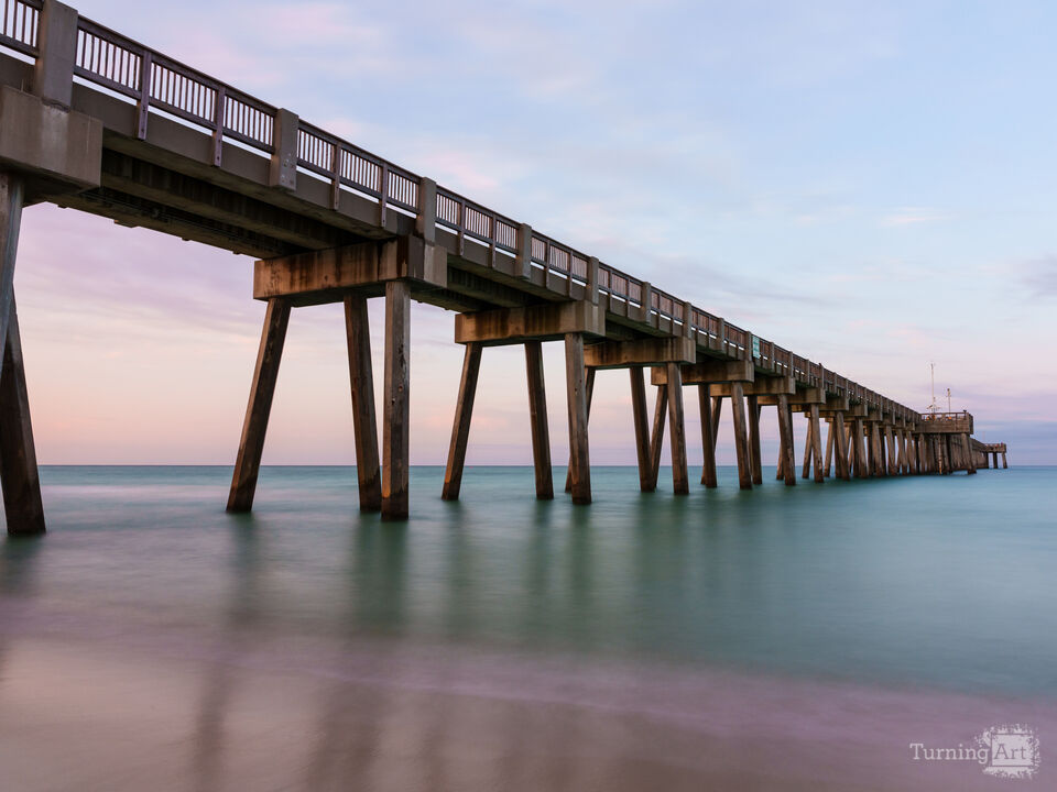 Glassy Waters At Panama City Beach Pier