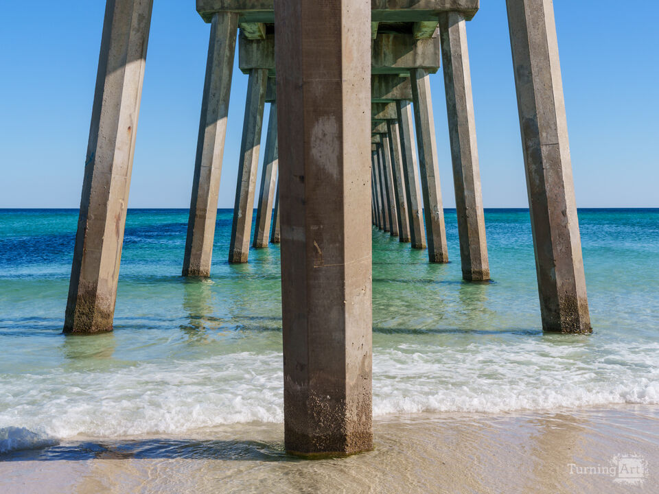 Middle And Under Pensacola Pier